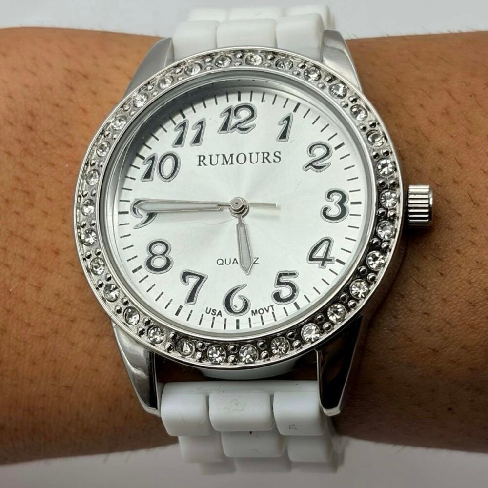 Silver & White Rumours Men’s Watch